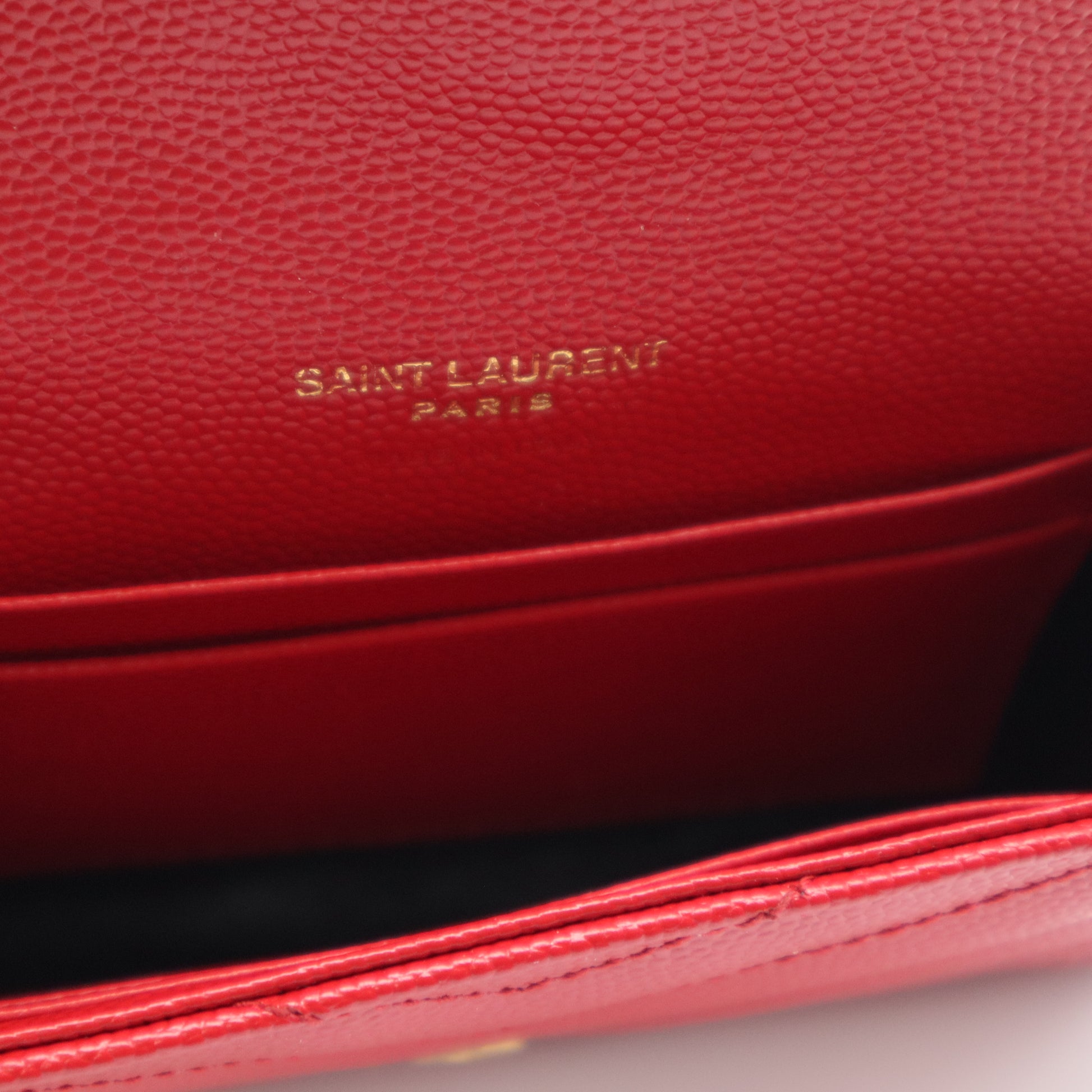 Classic Monogram Wallet Matelasse Chevron Leather Twins