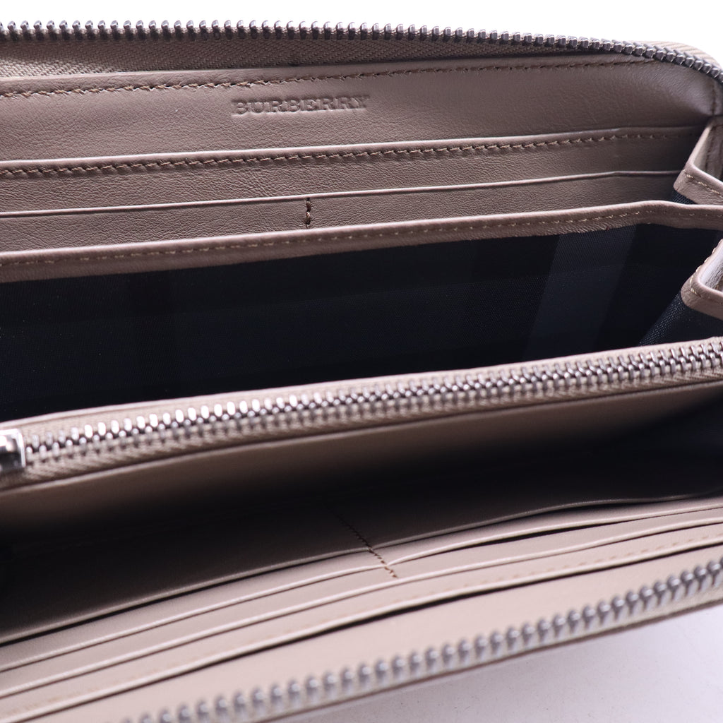 Burberry London Calfskin Zip Around Wallet W21130