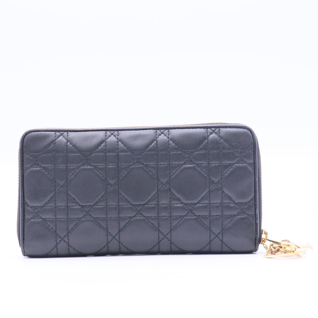 Lady Dior Zip Around Wallet Long Twins LDJ3898