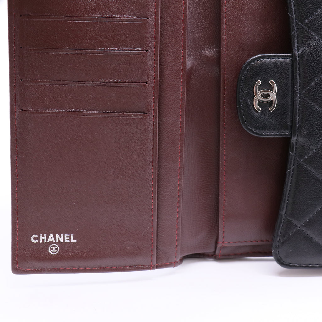 L-Flap Wallet Quilted Lambskin Long