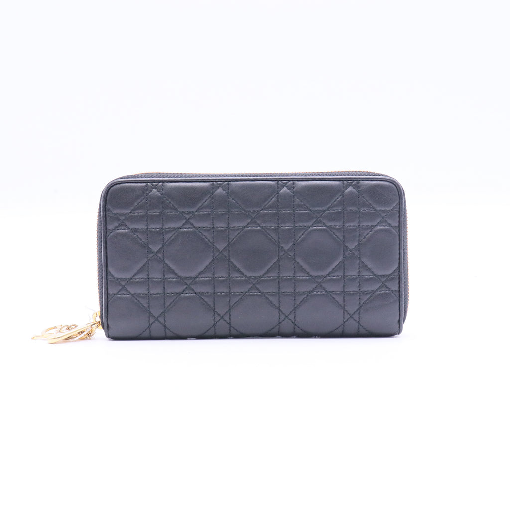 Lady Dior Zip Around Wallet Long Twins LDJ3898