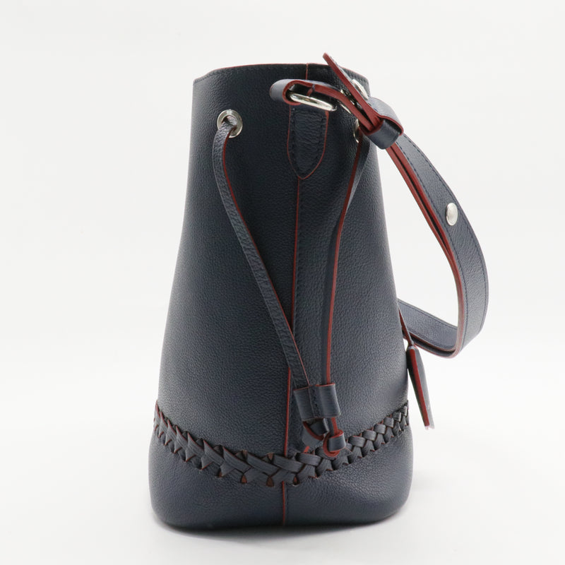 Lockme Bucket Bag Braided Leather