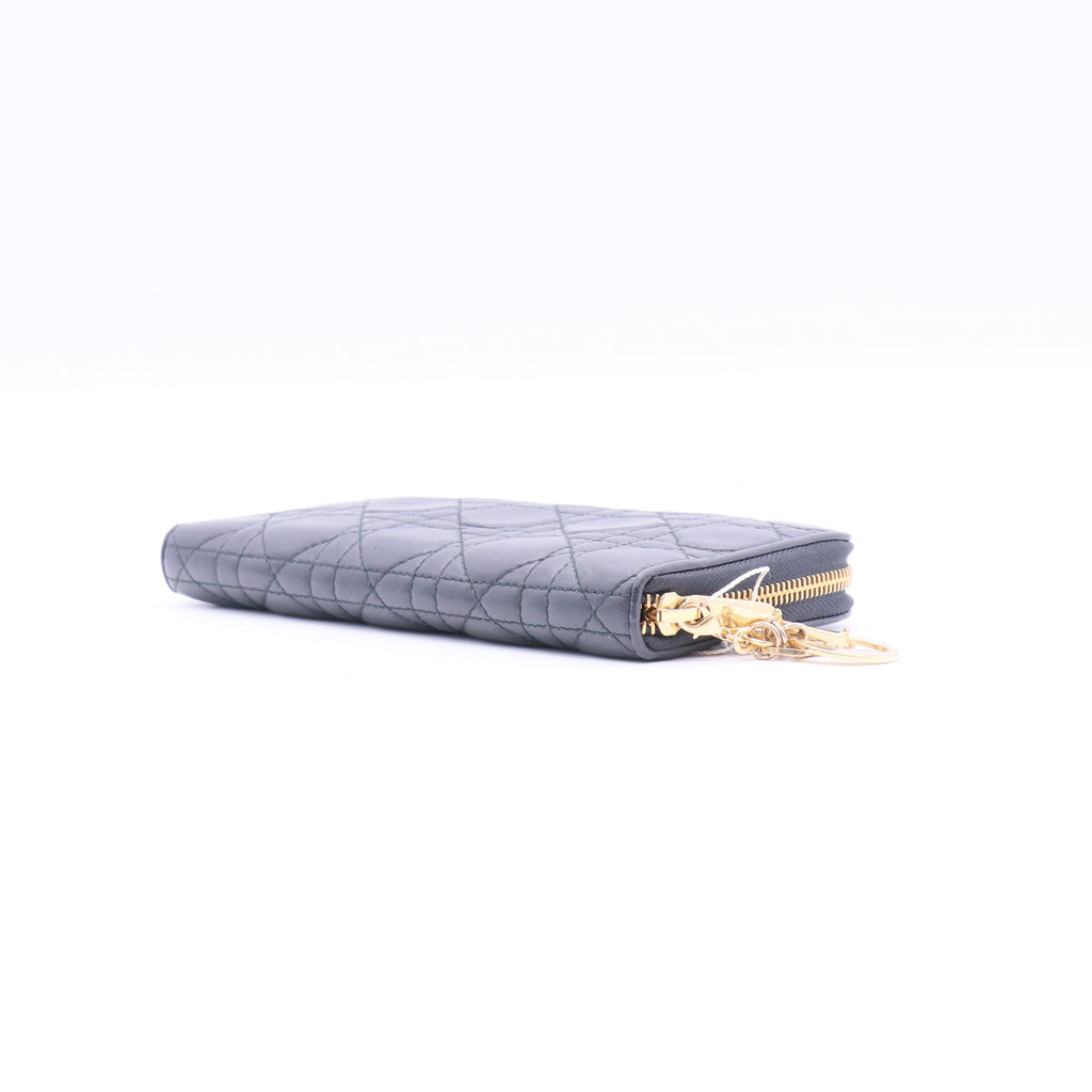 Lady Dior Zip Around Wallet Long Twins LDJ3898