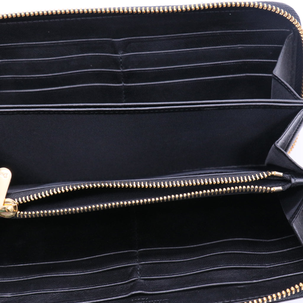 Lady Dior Zip Around Wallet Long Twins LDJ3898