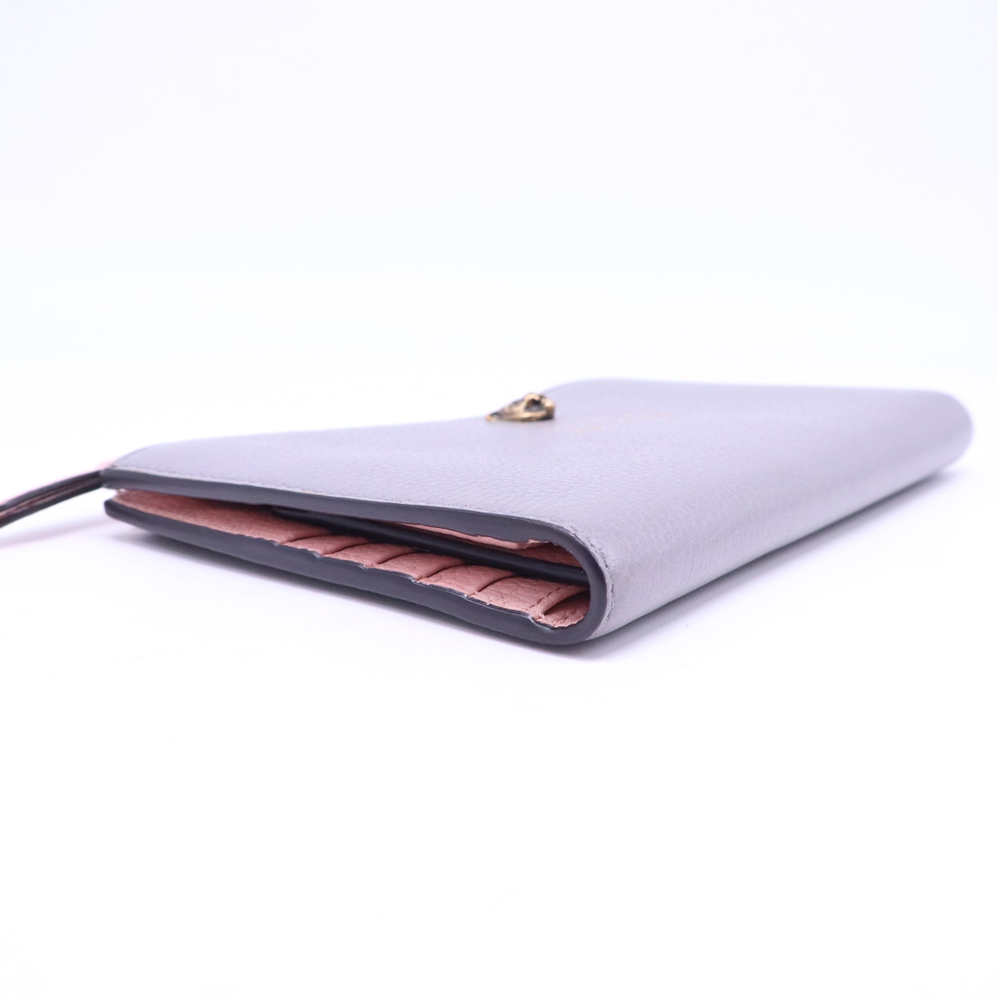 Gucci L'Aveugle Par Amour Feline Head Pouch Wallet W21065