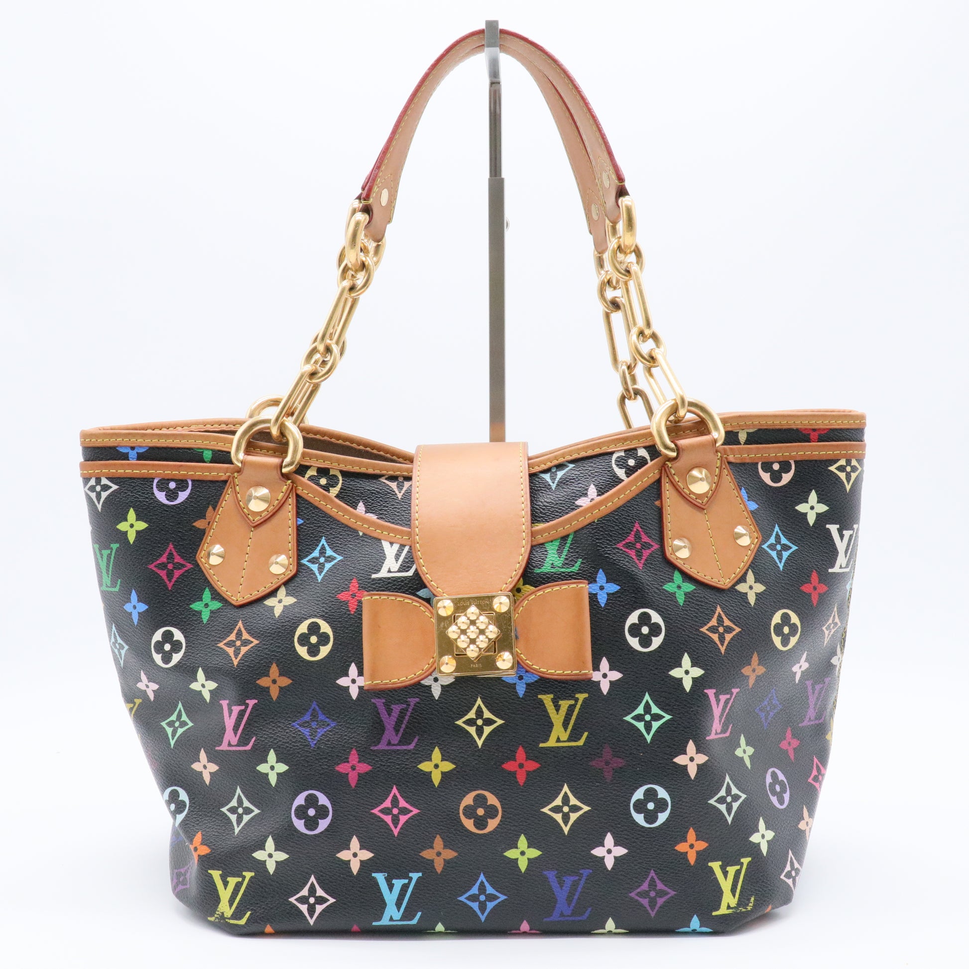 Black Monogram Multicolore Annie MM Tote Bag