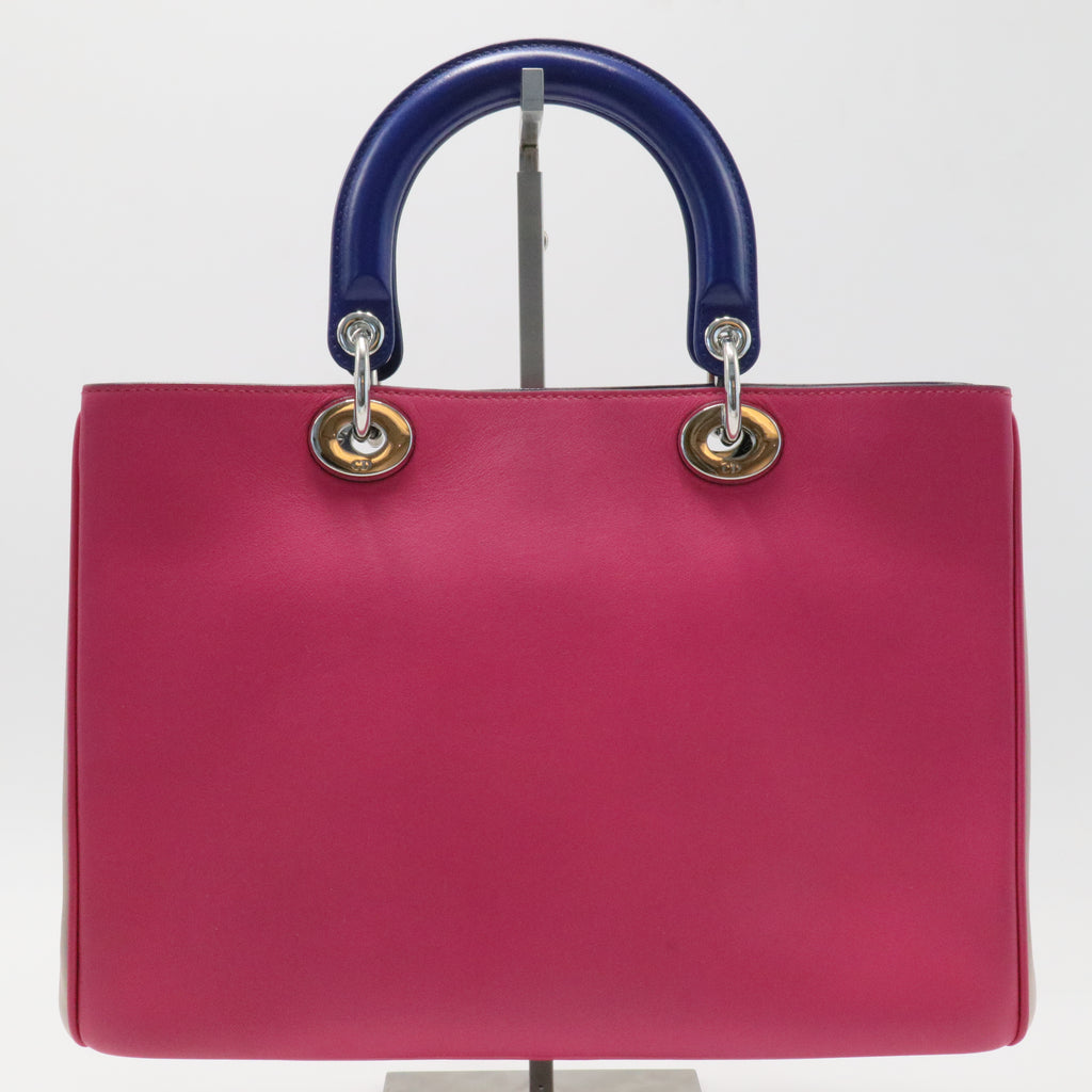 Dior Multicolor Leather and Python Medium Diorissimo Shopper Tote