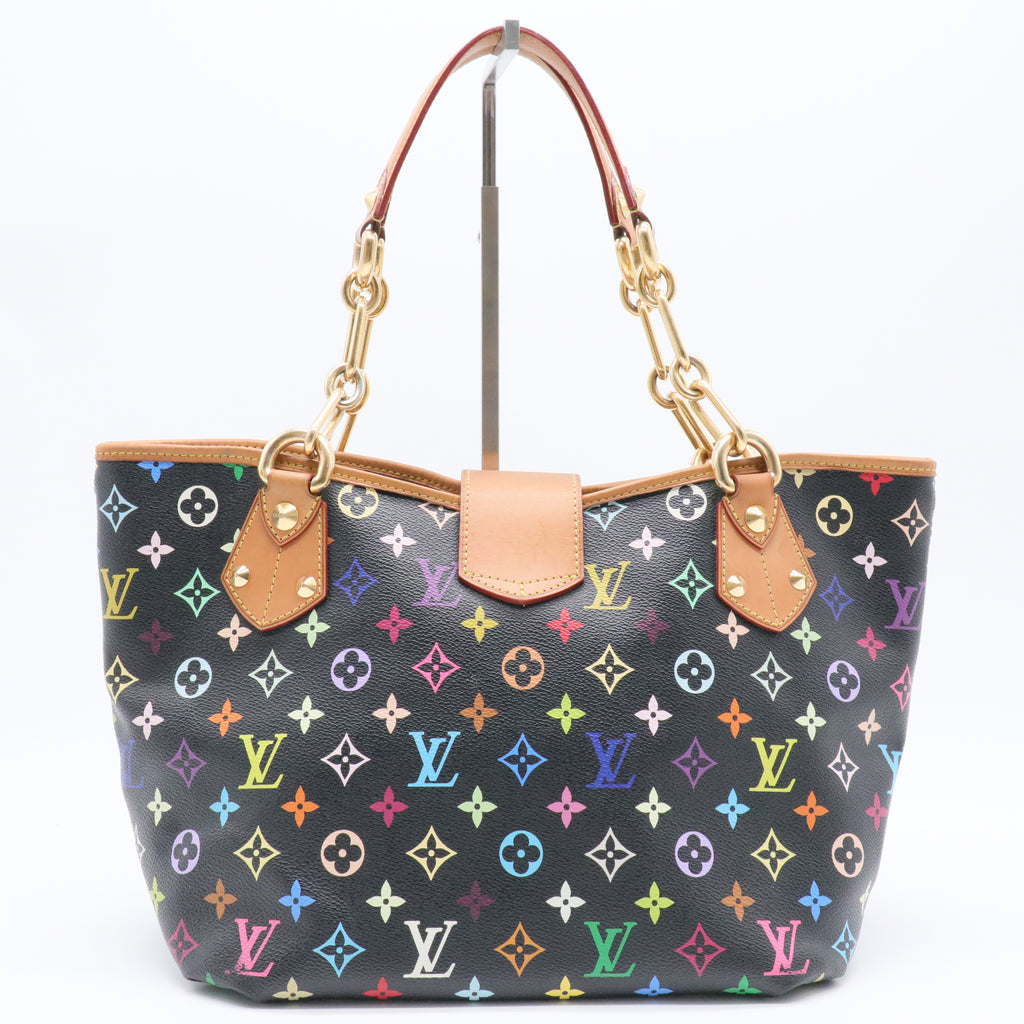 Black Monogram Multicolore Annie MM Tote Bag