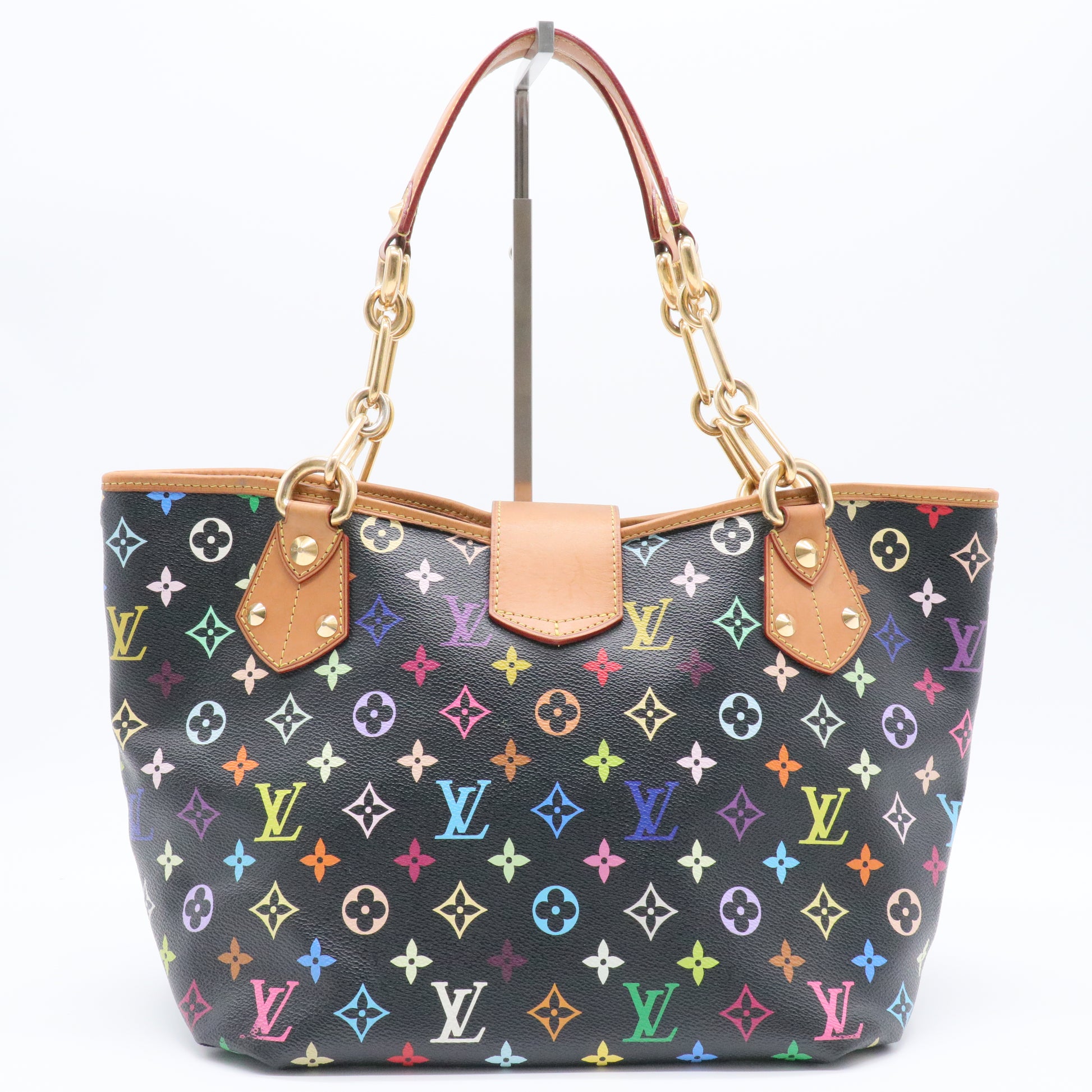 Black Monogram Multicolore Annie MM Tote Bag