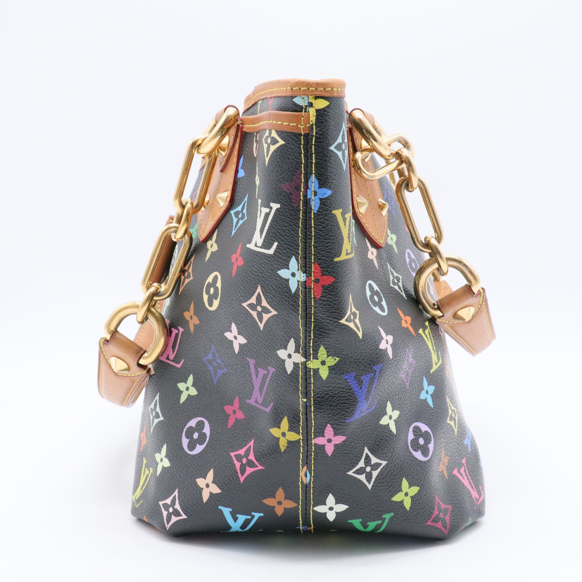 Black Monogram Multicolore Annie MM Tote Bag