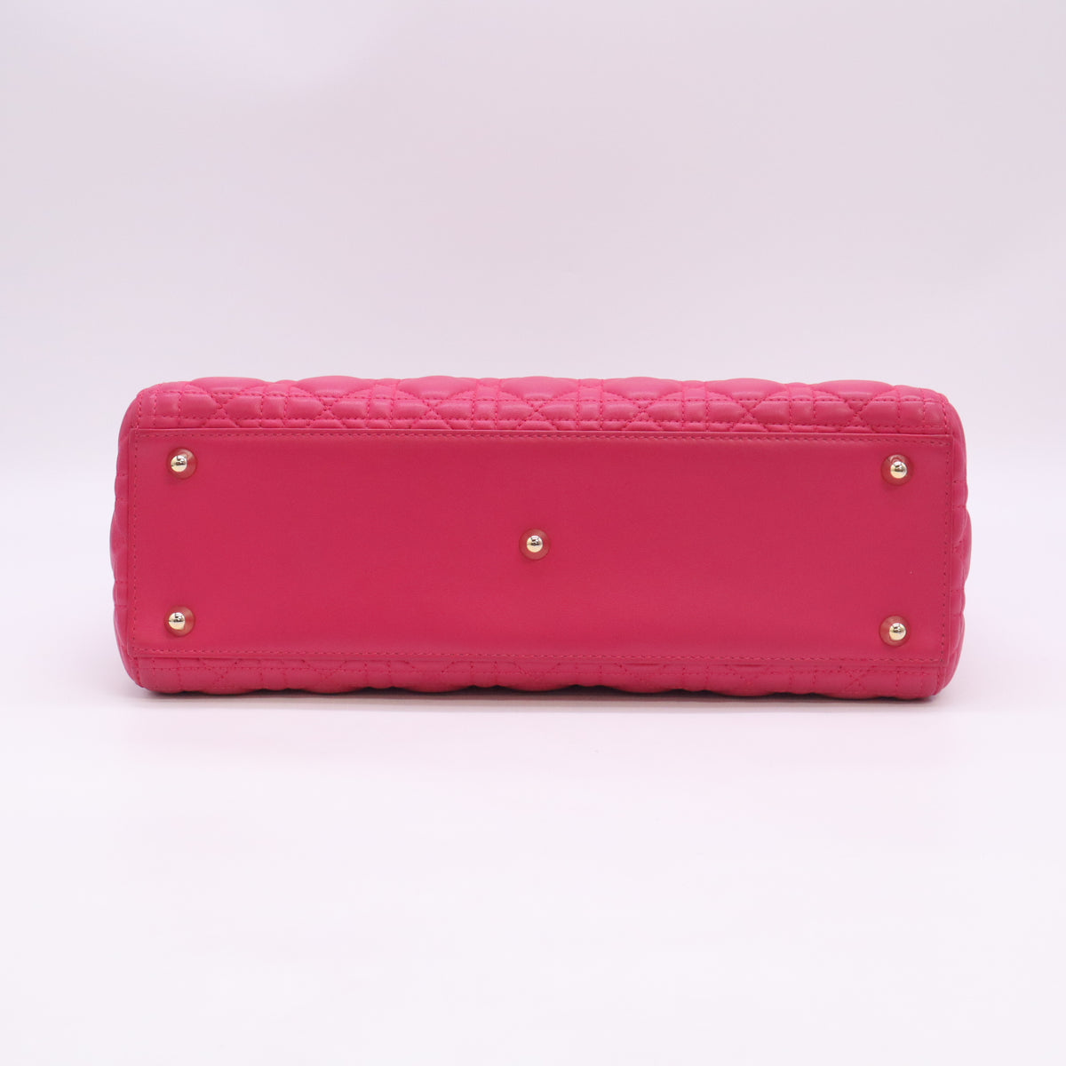 Lambskin Cannage Large Lady Dior Pink B24305