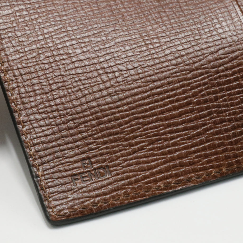 Zucca Spalmati Vitello Elite Continental Wallet Tobacco Ebano
