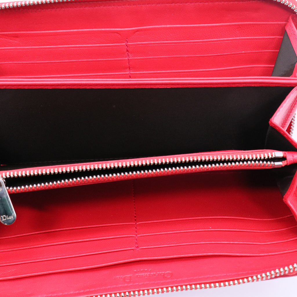 Lady Dior Zip Around Wallet Long Twins LDJ3899