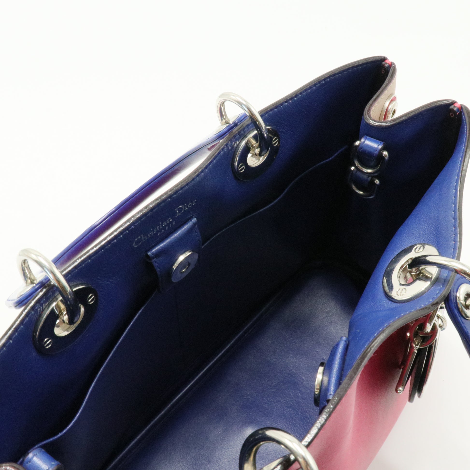 Dior Multicolor Leather and Python Medium Diorissimo Shopper Tote