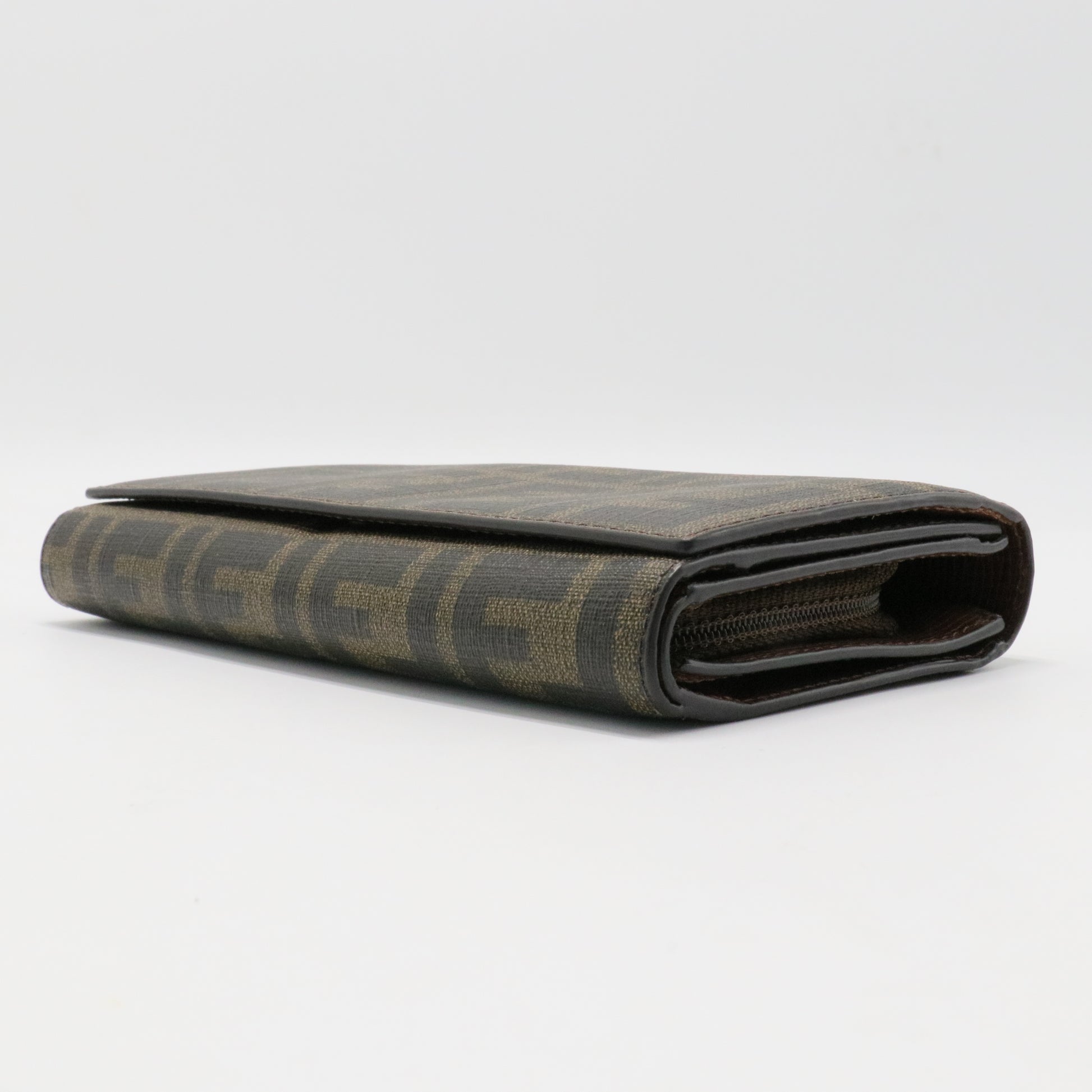 Zucca Spalmati Vitello Elite Continental Wallet Tobacco Ebano