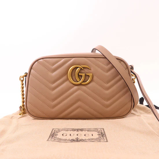 GG Marmont Shoulder Bag Matelasse Leather Small Twins
