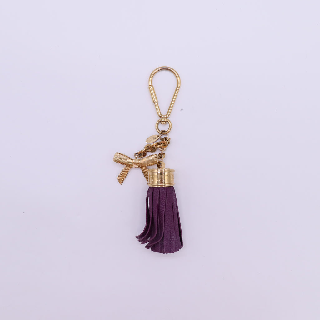 Louis Vuitton Tassel Ribbon Charm Key Chain Twins LDJ4756