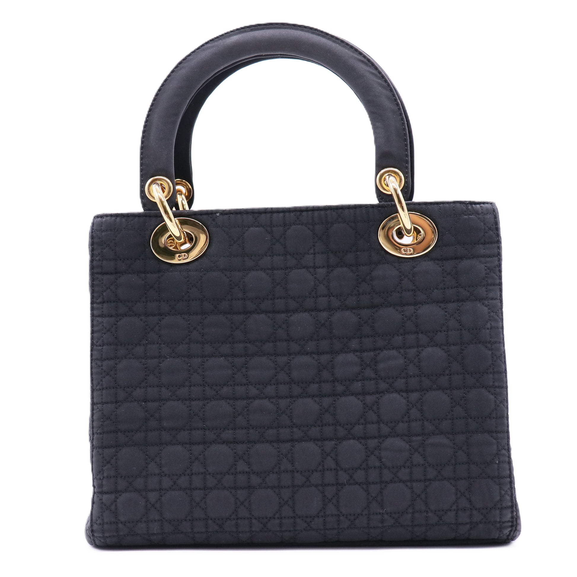 Nylon Cannage Medium Lady Dior Black twins