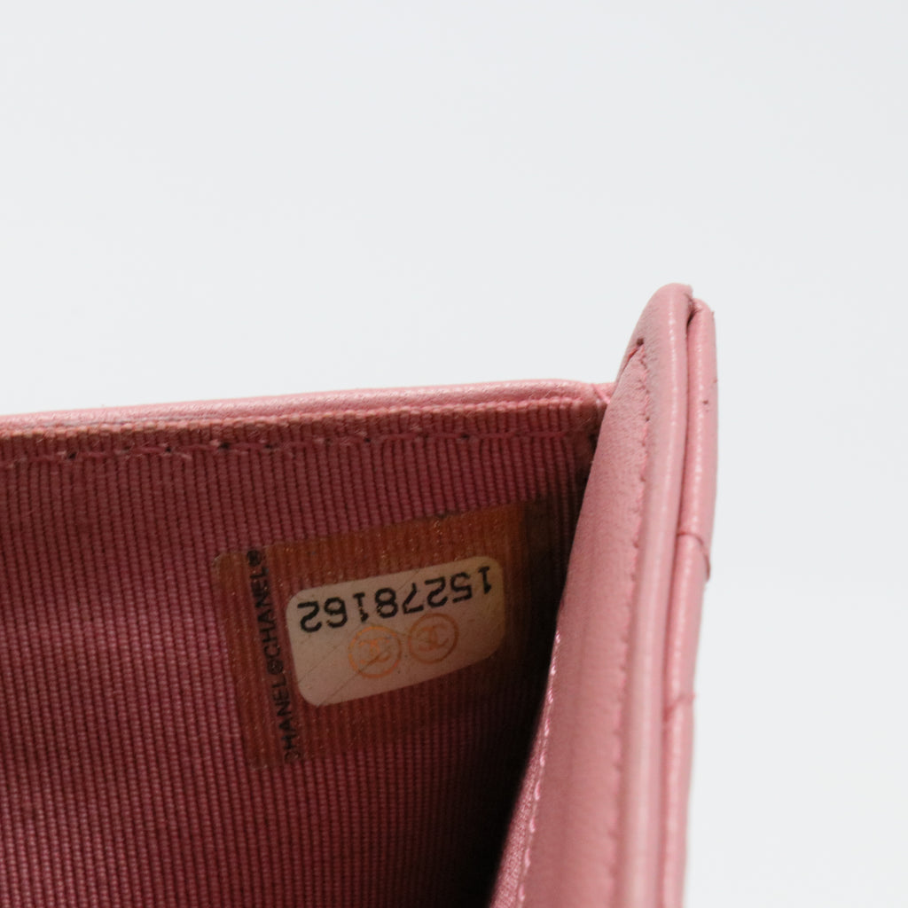 Caviar Quilted Large Gusset Flap Wallet