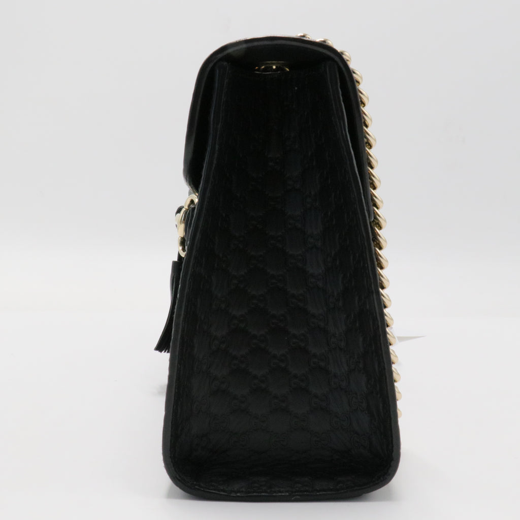 Emily Chain Flap Bag Guccissima Leather Medium