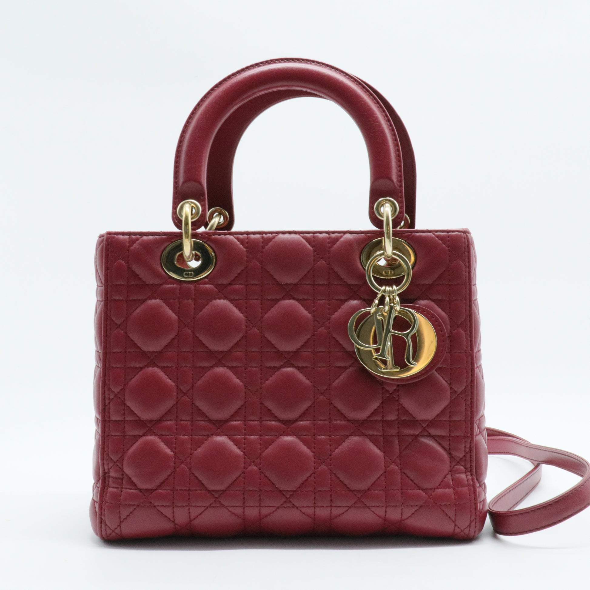 Lady Dior Bag Cannage Quilt Lambskin Medium