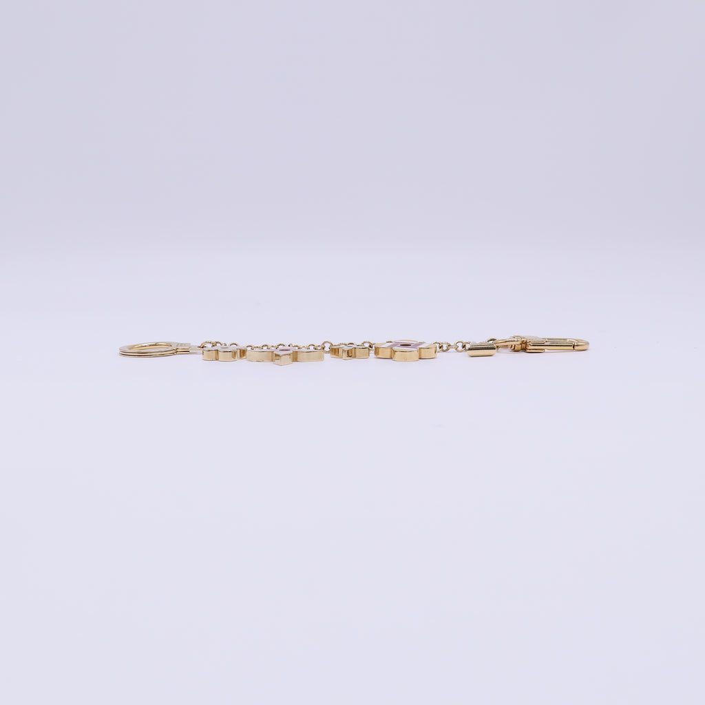 Louis Vuitton Fleur De Monogram Pop Bag Charm Chain Twins LDJ4754