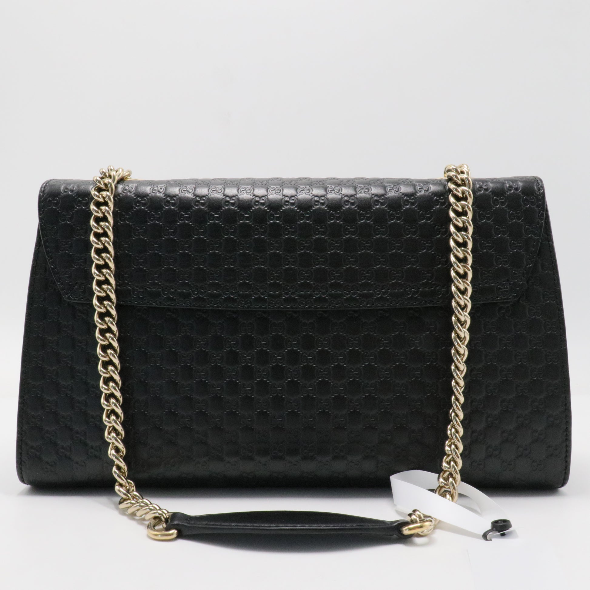 Emily Chain Flap Bag Guccissima Leather Medium