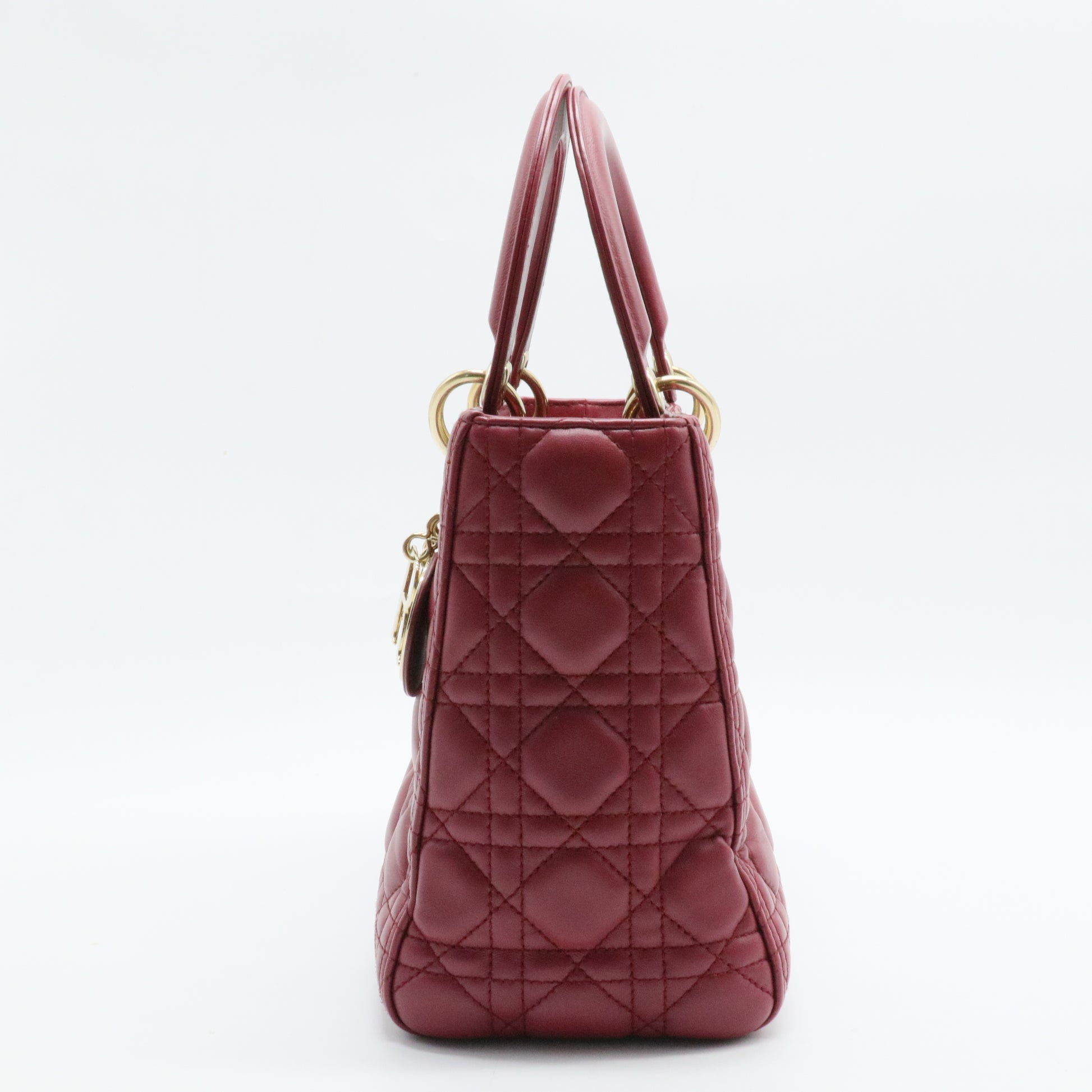 Lady Dior Bag Cannage Quilt Lambskin Medium