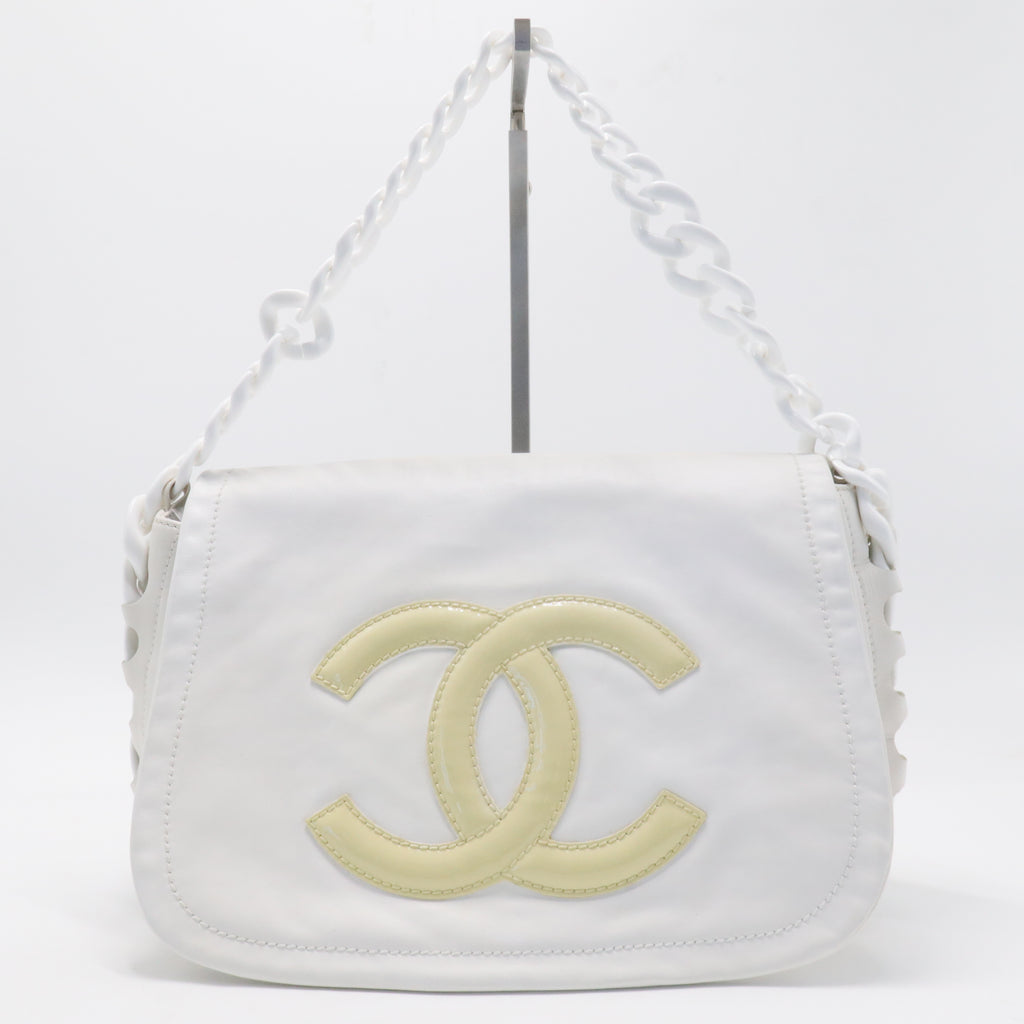 Calfskin Modern Chain Rhodoid Flap