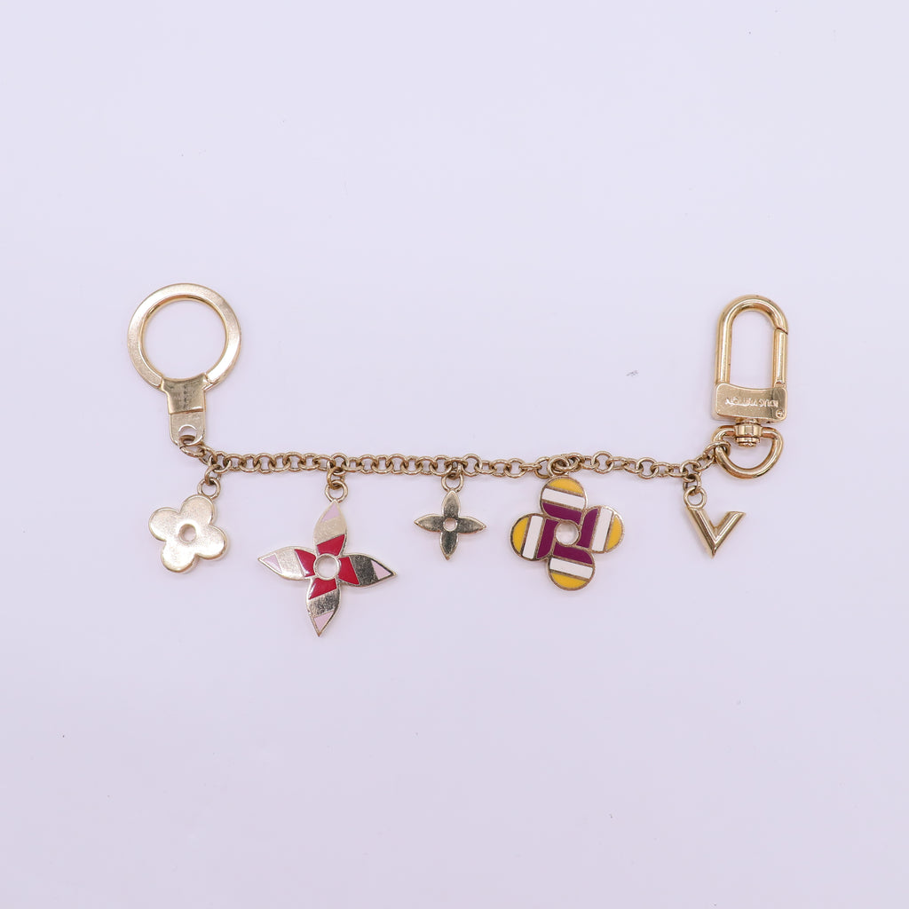 Louis Vuitton Fleur De Monogram Pop Bag Charm Chain Twins LDJ4754