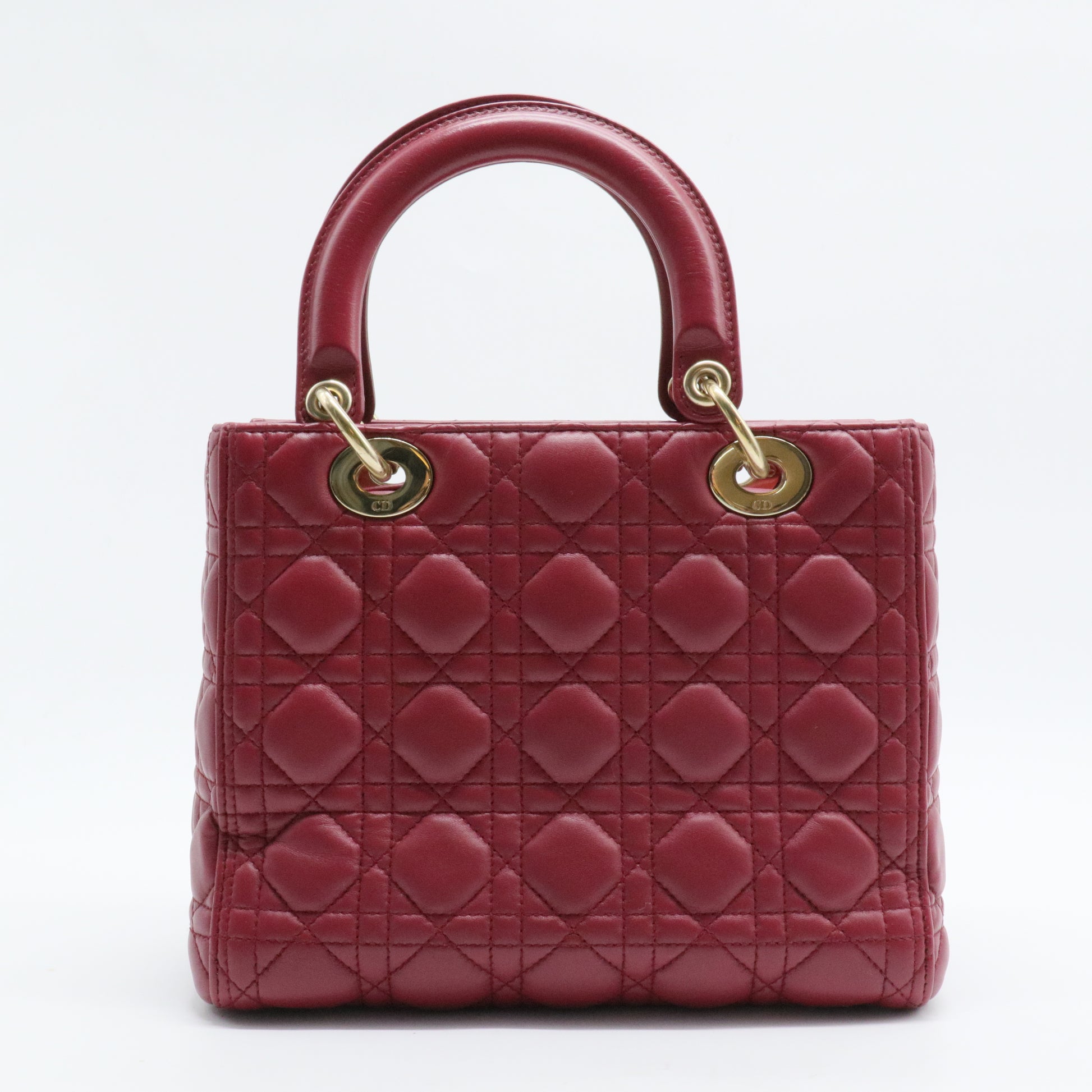 Lady Dior Bag Cannage Quilt Lambskin Medium