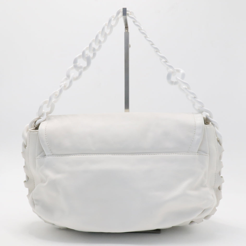 Calfskin Modern Chain Rhodoid Flap