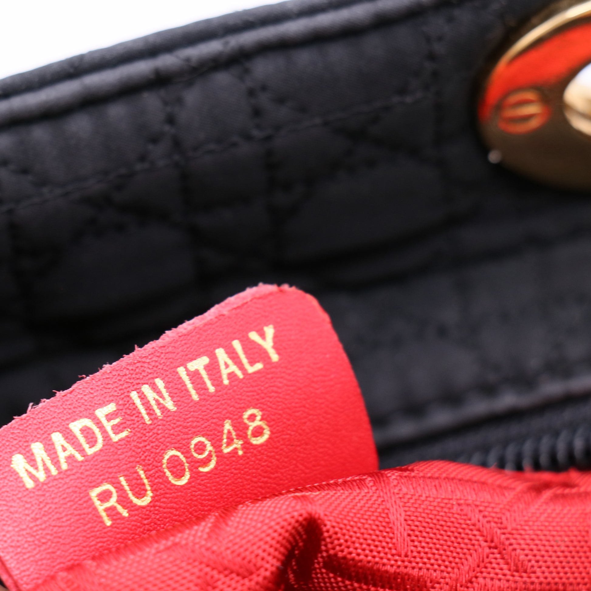 Nylon Cannage Medium Lady Dior Black twins