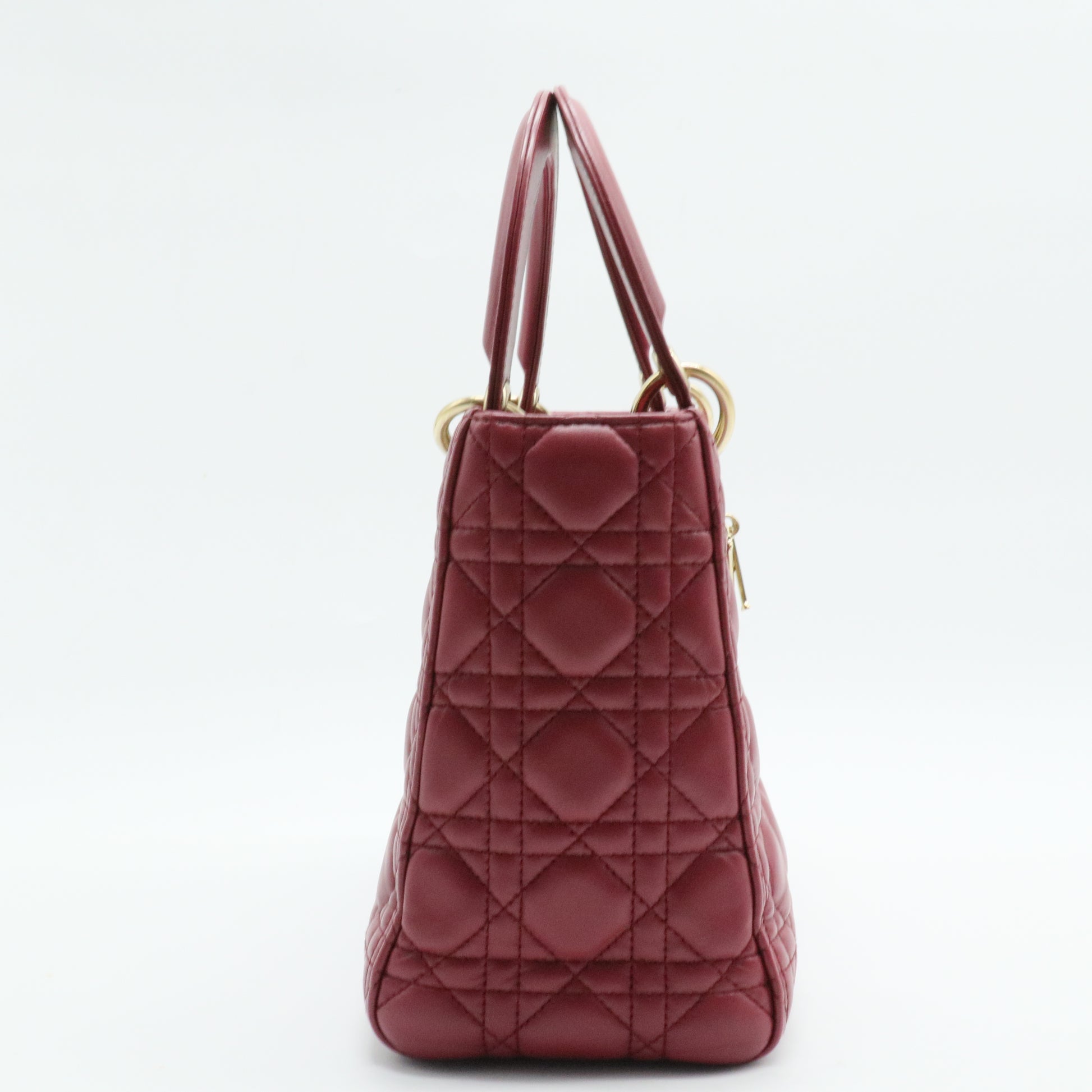 Lady Dior Bag Cannage Quilt Lambskin Medium
