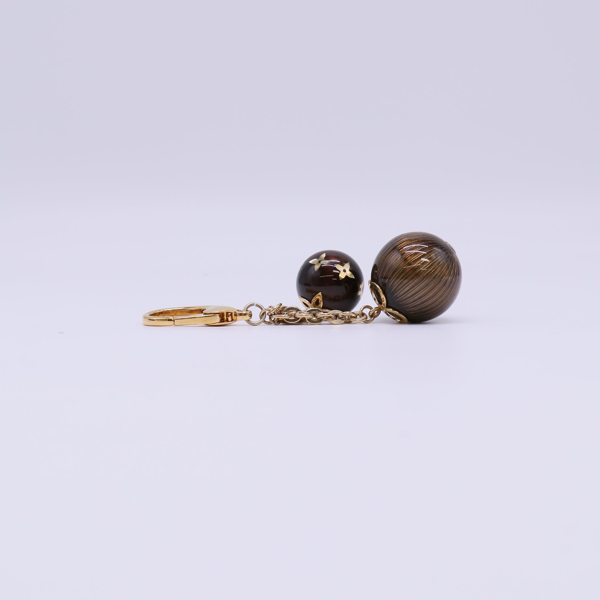 Louis Vuitton Monogram Ball Charm Key Chain Twins LDJ4753