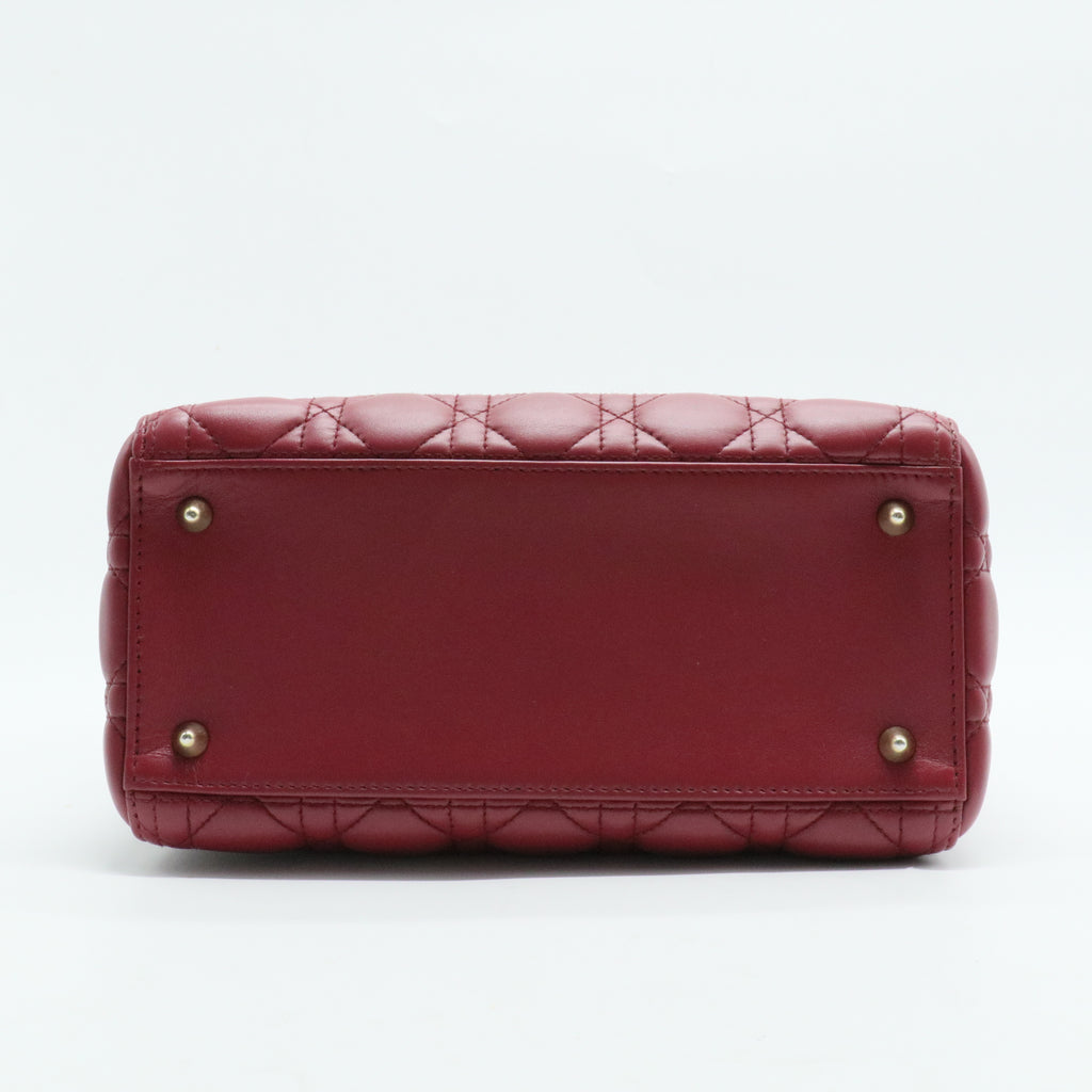 Lady Dior Bag Cannage Quilt Lambskin Medium
