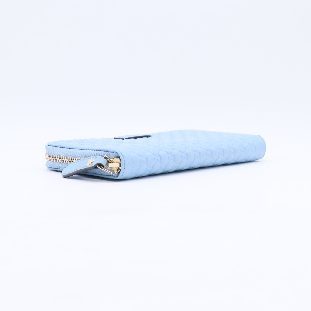 Gucci Microguccissima Zip Around Wallet W21069