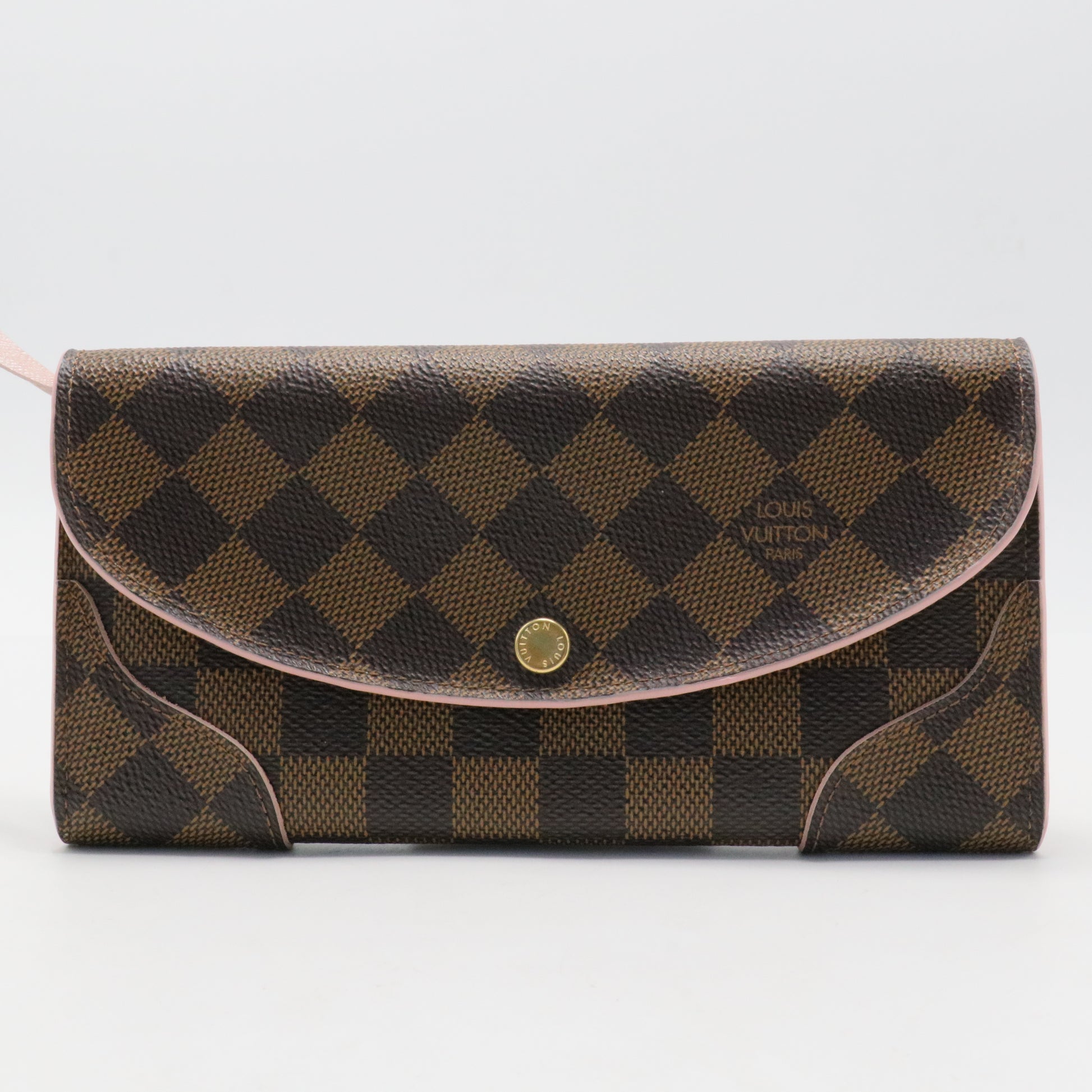 Damier Ebene Caissa Wallet Rose Ballerine