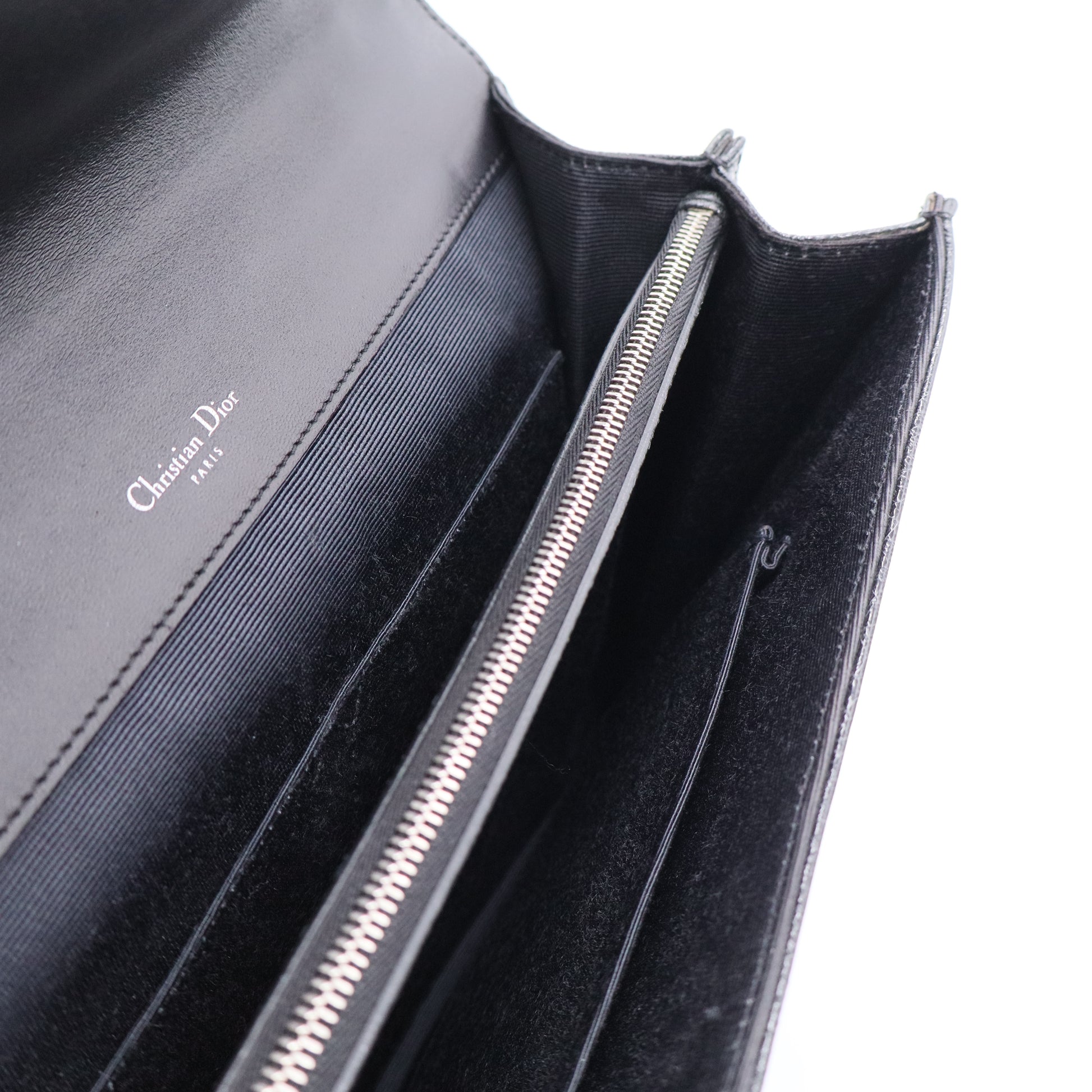 Diorama Flap Bag Crinkled Lambskin Medium Twins B20343