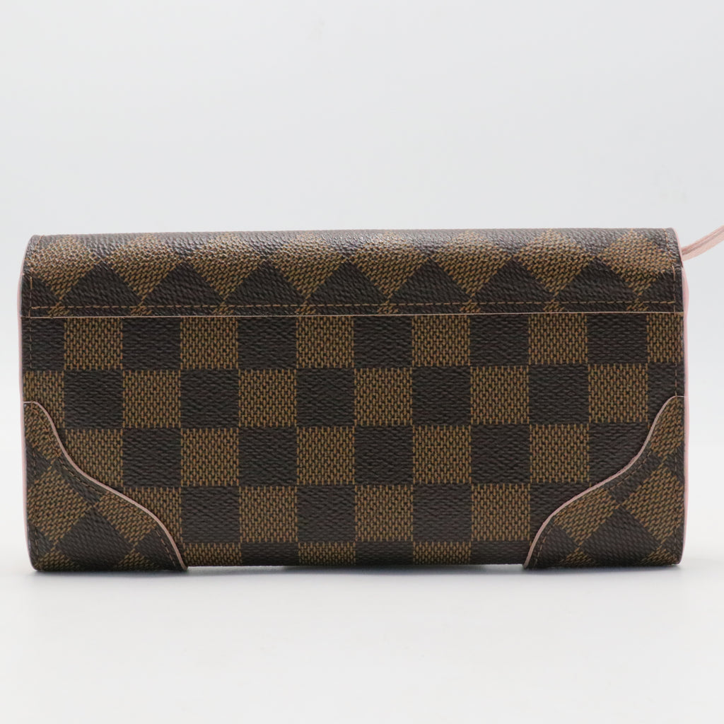 Damier Ebene Caissa Wallet Rose Ballerine