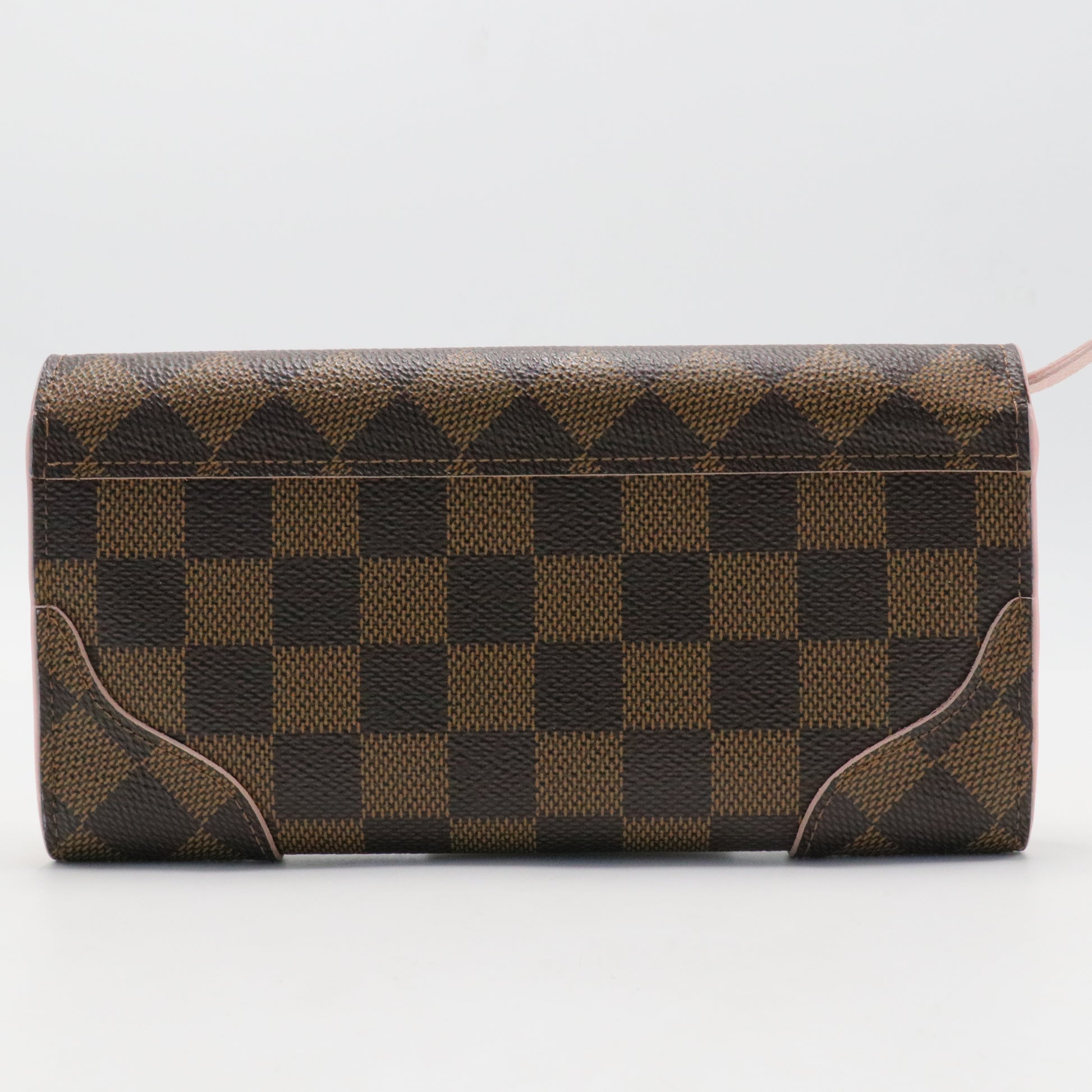 Damier Ebene Caissa Wallet Rose Ballerine