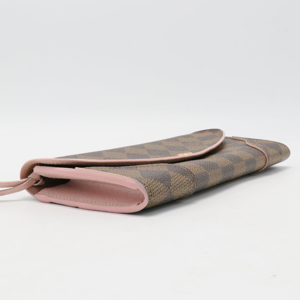Damier Ebene Caissa Wallet Rose Ballerine