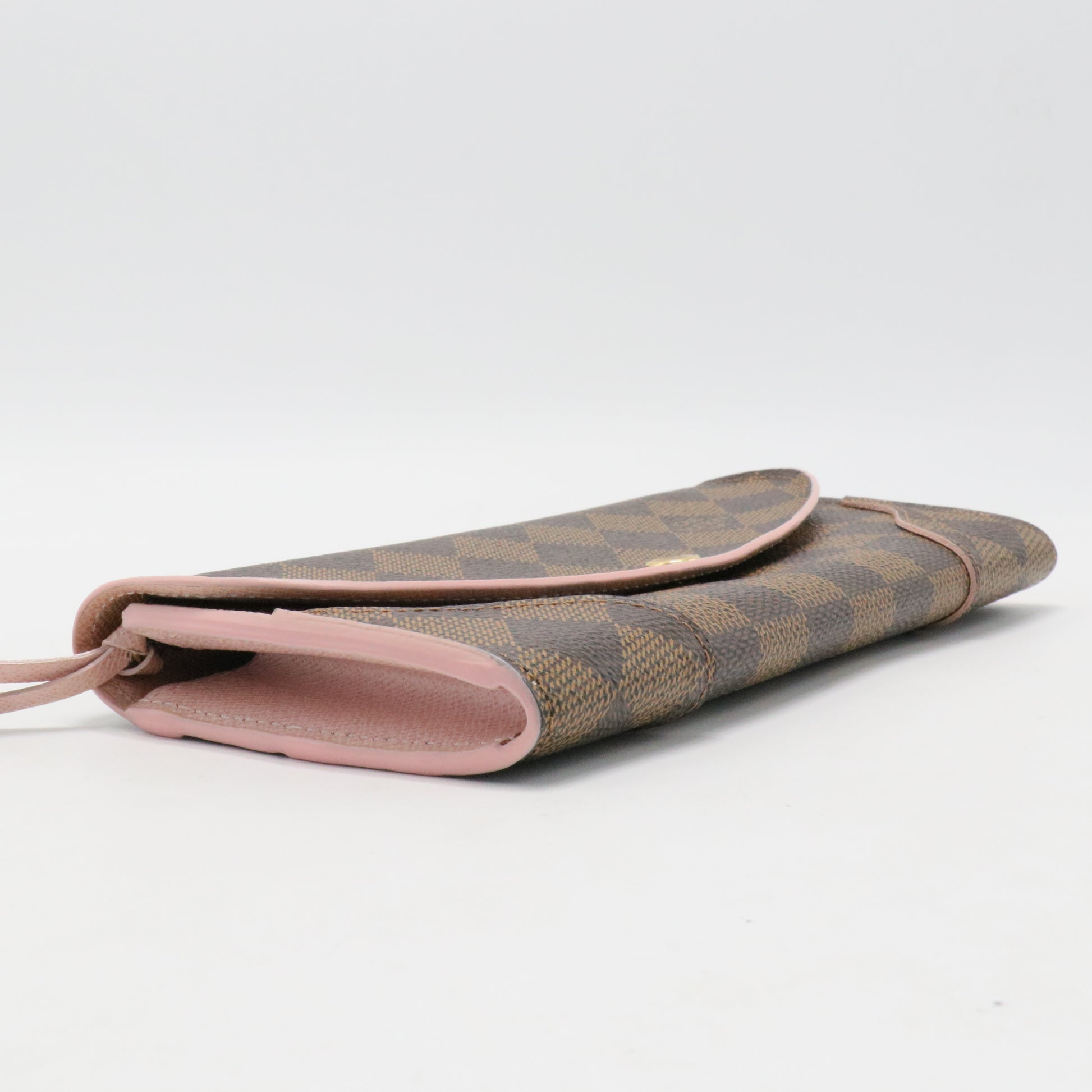Damier Ebene Caissa Wallet Rose Ballerine