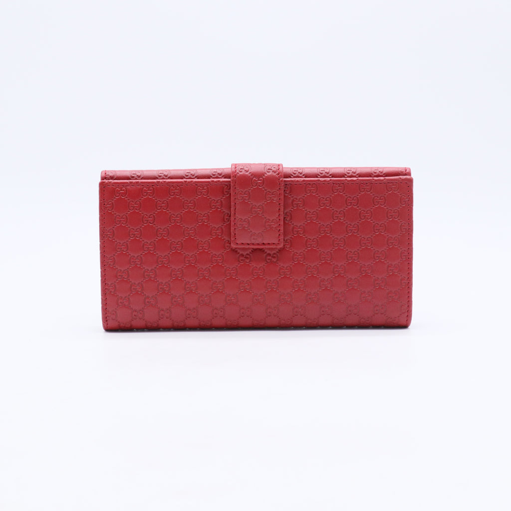 GG Microguccissima Leather Continental Flap Wallet W20860
