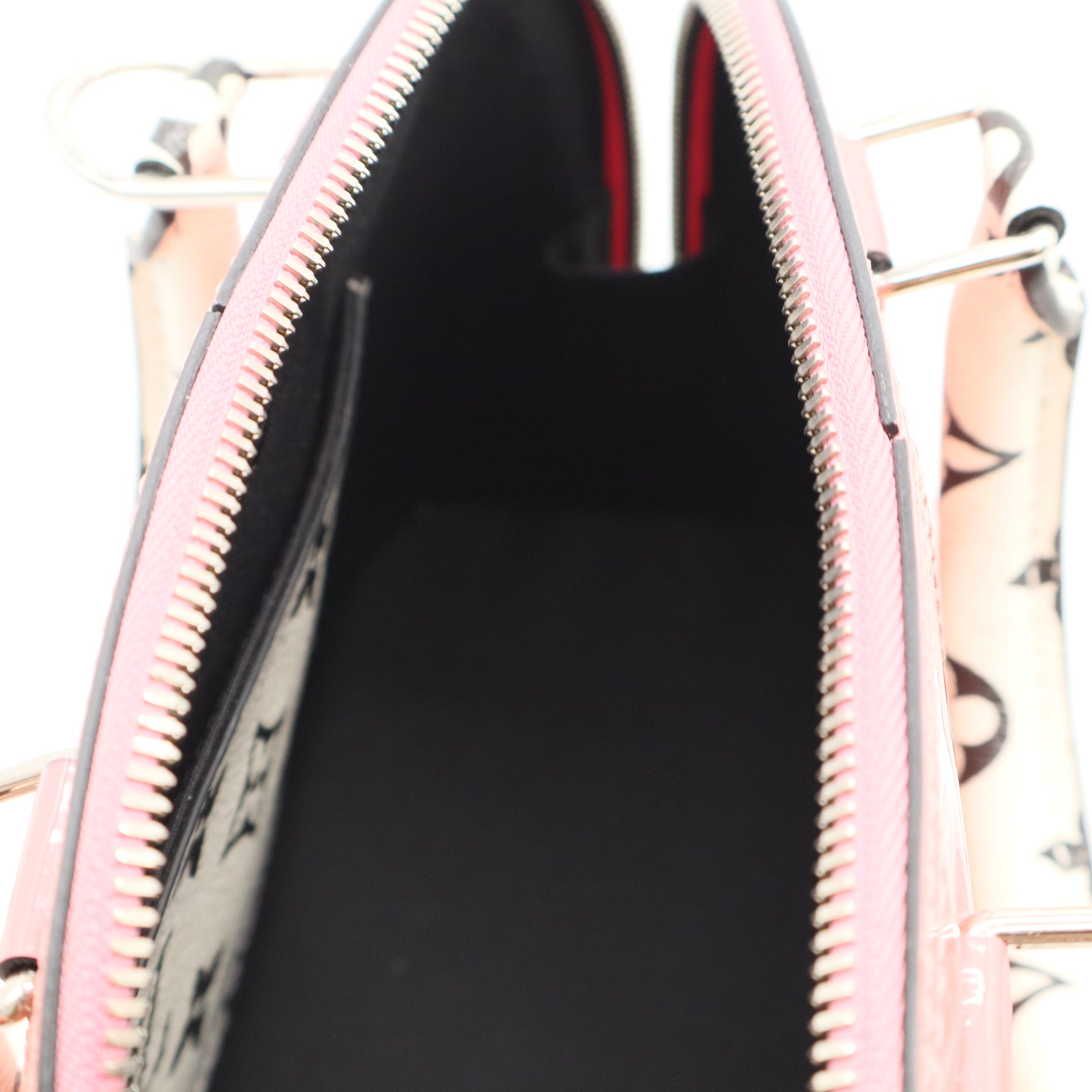 Louis Vuitton Pink Vernis Miroir Alma BB Leather Patent