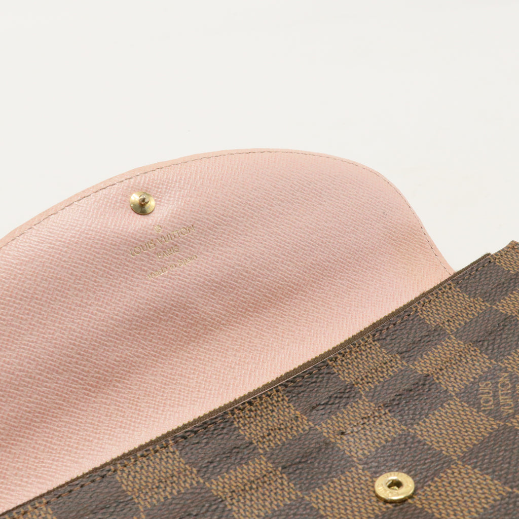 Damier Ebene Caissa Wallet Rose Ballerine