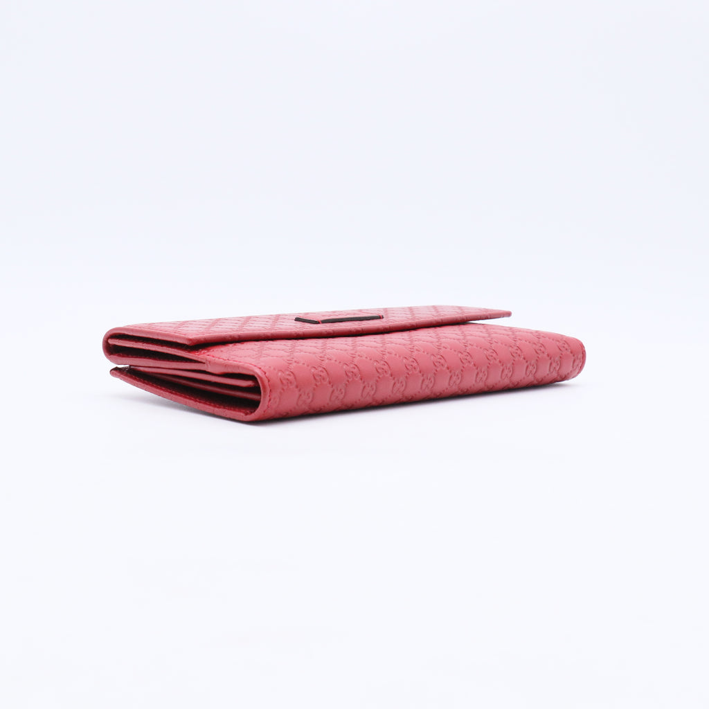 GG Microguccissima Leather Continental Flap Wallet W20860