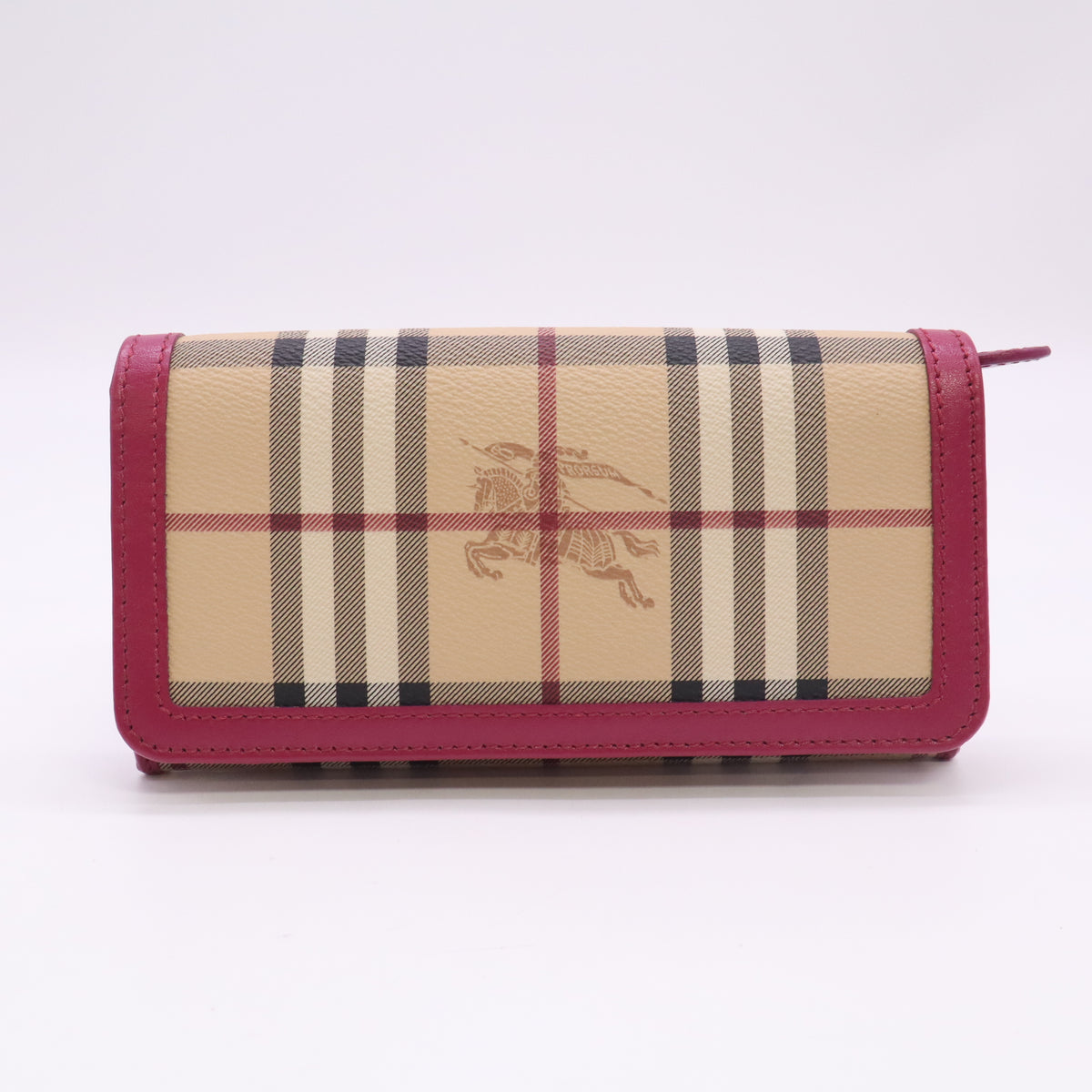 Burberry Haymarket Check Halton Continental Wallet Twins W23523