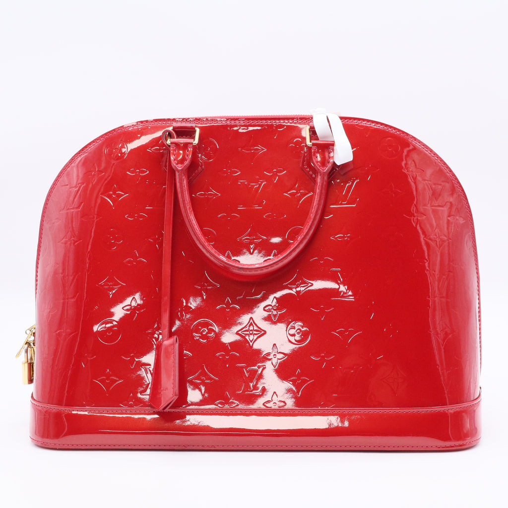 Alma Handbag Monogram Vernis GM Twins B20472