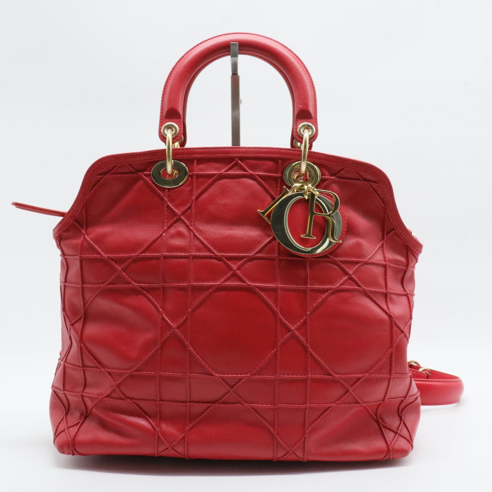 Granville Satchel Cannage Quilt Leather Small